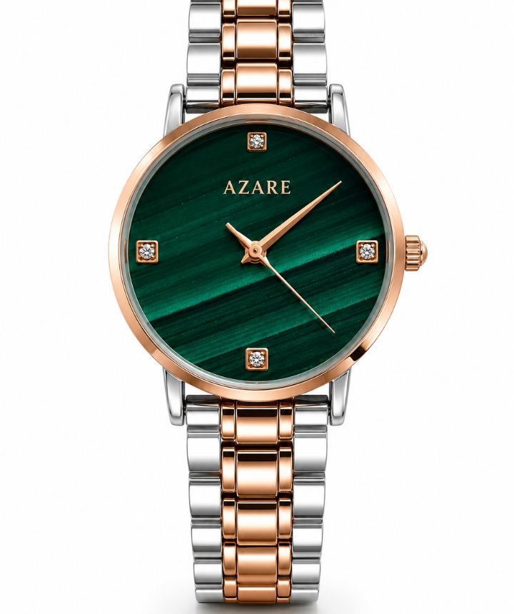 Azare Stylish Women's Green Analog Watch for Office & Casual Wear | F-AZ-GMD-001
